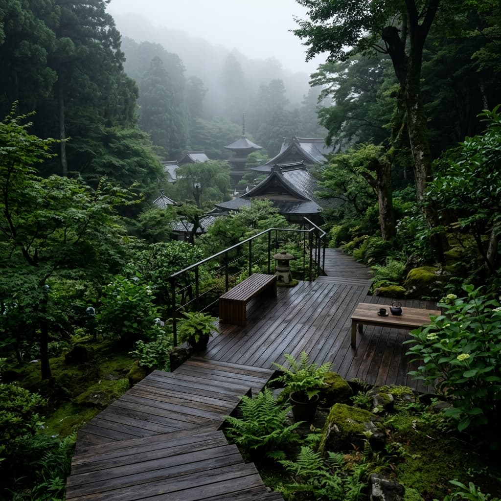 極楽寺の山陰。
湿気と闘った職人の7日間