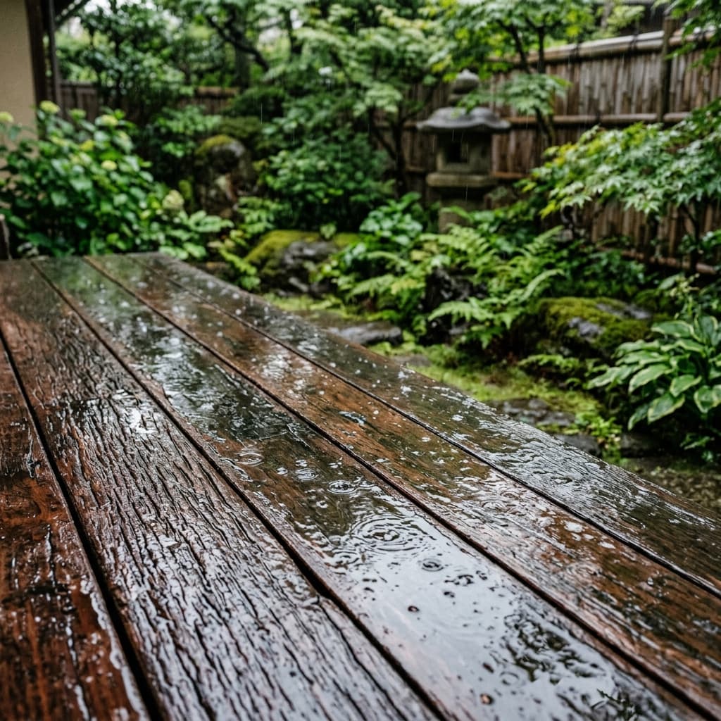 長雨と多湿に耐え抜く
鉄の木ウリンが腐らない理由
