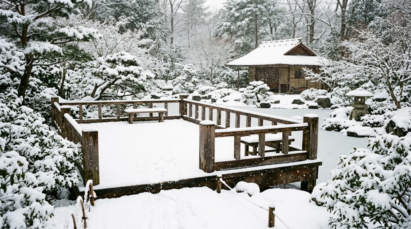 ドカ雪と凍結を突っぱねる。豪雪地帯に佇むウリンデッキの耐雪技術